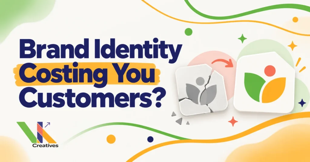 5 signs your brand identity is costing you customers, VK Creatives blog graphic